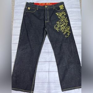 Y2K crown holder jeans